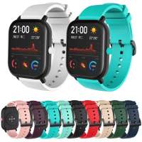 20มม.สำหรับ Amazfit GTS 2สายคล้อง Mini สร้อยข้อมือซิลิโคนสำหรับ Xiaomi Huami Amazfit GTS/Bip Lite/Bip S/U/GTR 42มม./Haylou LS02 Band