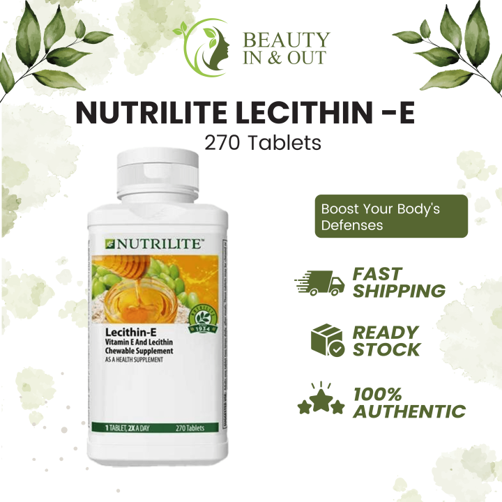Nutrilite Lecithin E (270 TABLETS) Vitamin E Amway Healthy Care 保健品