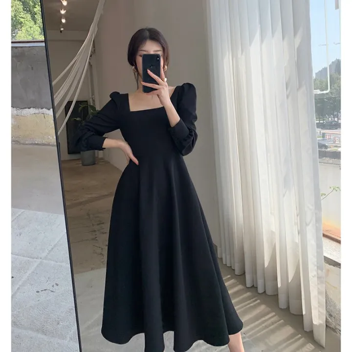 Fomu 🌼ชุดเดรสสีดำ เรียบๆเนียบ กระโปรงงาน ดูหรู ดูแพง 368 – No Brand >>> top1shop >>> lazada.co.th 🇹🇭 🇹🇭 🇹🇭🛒🛍🛒