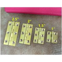 Brass Hinge Decor Door Hinges Wooden Gift Jewelry Box Hinge Fittings for Furniture Hardware Srcews1PC