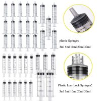 ✉☼△ 3ml/5ml/10ml/20ml/30ml Plastic Luer Lock Syringes Hydroponic Measure Disposable Sampler Injector For Feed Small Cat Dog Tree