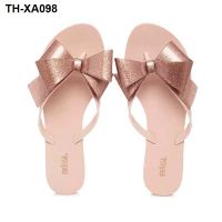 Classic mileage big butterfly section of indoor and outdoor beach female flat jelly slippers