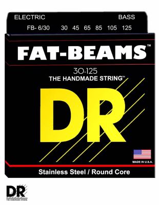 DR Strings FB-6/30 สายกีตาร์เบส 6 สาย Fat Beam Medium 30/125 ** Made in U.S.A.**
