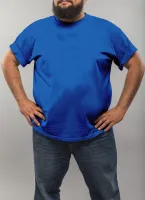 เสื้อยืดคอกลม สีพื้น คนอ้วนชาย ผ้าcotton100% ราคาถูกมาก 2XL 3XL 4XL 5XL ใหญ่สุดรอบอก 60 นิ้วมีหลายสี