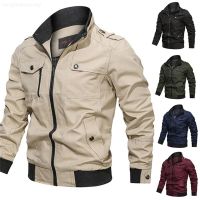 CODDian Zhen Mens Fashion Bomber Jackets Multi-Pockets Military Jackets