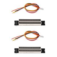 2X Mini Dual 12 Level Indicator VU Meter Stereo Amplifier Board Adjustable Light Speed Board