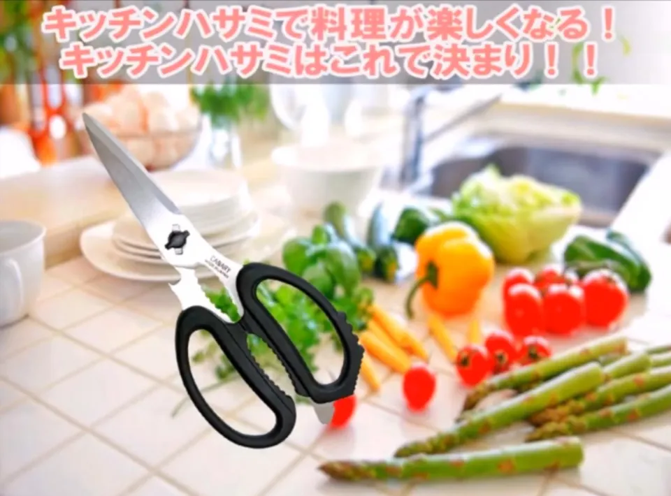 Hasegawa Cutlery Scissors Kitchen for El Black EL-210