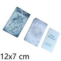 12x7 ซม. Angel Tarot Deck กระดาษคู่มือเกมการ์ด