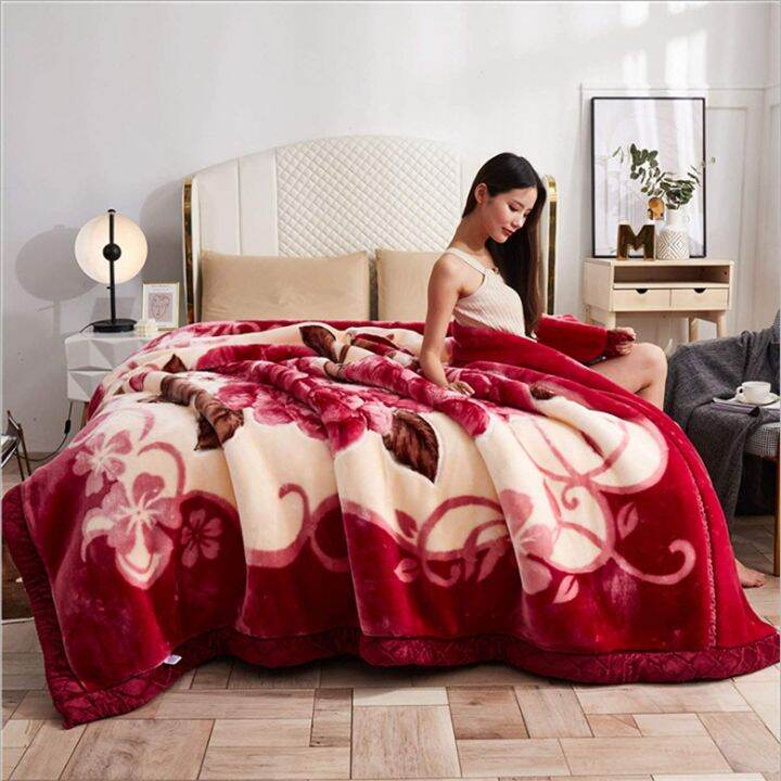 UUhome Plush Blanket King Size 2 Ply Fleece Blanket Heavy Korean Full Size  Blanket Soft Wrap Blanket King Size Winter Blankets,b,1.5 * 2m/2kg | Lazada