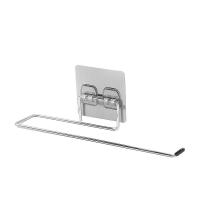 1PC Self-Adhesive Towel Holder Rack Kitchen Toilet Paper Holder Rack Roll Paper Holder Stand Storage Rack Bathroom Accessories Bathroom Counter Storag