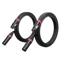 2PCS XLR Cable XLR Male to Female Audio Microphone Cable Microphone XLR Stable Connection 10 Ft