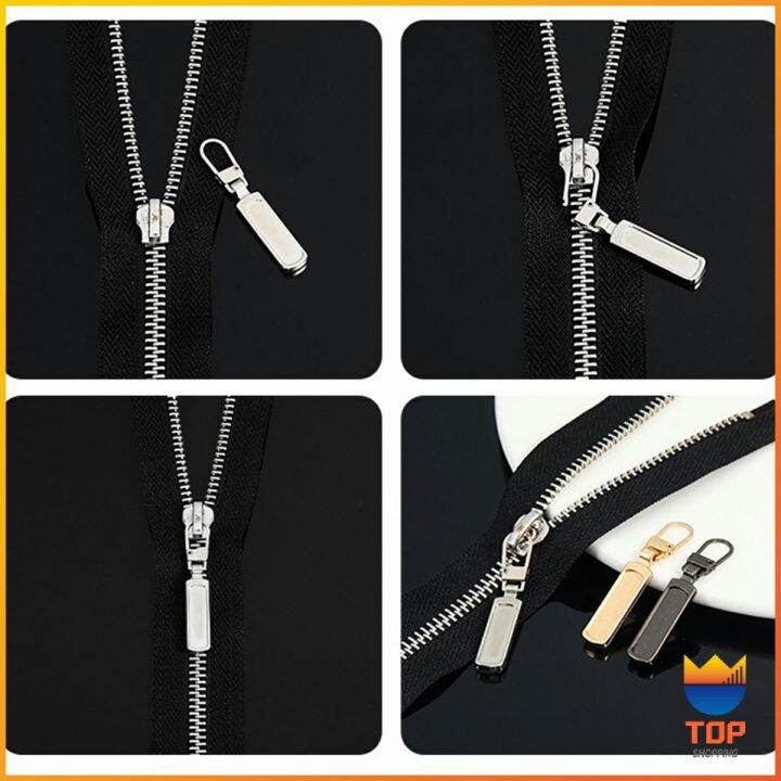 top-หัวซิปแบบถอดได้-หัวซิปกระเป๋า-ทั่วไป-แบบเปลี่ยน-metal-zipper-head