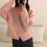 □ Knitted Cardigan 2023 Autumn/Winter New Sleeve Coat Thick V-Neck