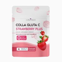 1 ถุง คอลลาริช น้ำชงผิวเผือก COLLA RICH COLLA GLUTA C ซองชมพู STRAWBERRY PLUS คอลลาเจน รสสตอเบอรี่ ปริมาณ 100 กรัม