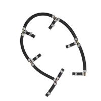 ☊♚❀ Engine Injector Oil Return Tube Hose with Intercooled Steel 3 Way Tee Injector Oil Return Pipe Line for CAT