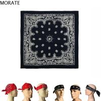 MORATE Unisex สายรัดข้อมือ ที่คาดผม อุปกรณ์กีฬา ผ้าพันคอ ผ้าพันคอสี่เหลี่ยม หมวก Paisley Bandana