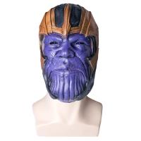 Thanos หน้ากากยาง H Eadwear เต็มหัวผู้ใหญ่วัยรุ่นหมวกกันน็อคฮาโลวีนเครื่องแต่งกายคอสเพลย์ P Rop