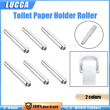Plastic Toilet Paper Holder Rod Spring Loaded Replacement Bathroom Tissue  Roller Accessories 