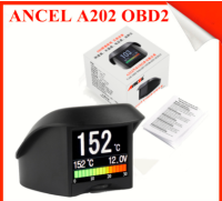 Ancel A202 On-Board คอมพิวเตอร์สำหรับ OBD2รถดิจิตอลจอแสดงผลการใช้เชื้อเพลิงความเร็วแรงดันไฟฟ้าเครื่องวัดอุณหภูมิน้ำ OBD HUD Display