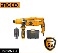 INGCO สว่านโรตารี่ 26 มิล 800W รุ่นเปลี่ยนหัวได้ RGH9028-2 สามารถเปลี่ยนหัวได้ และมีระบบการเปลี่ยนหัวอย่างรวดเร็ว