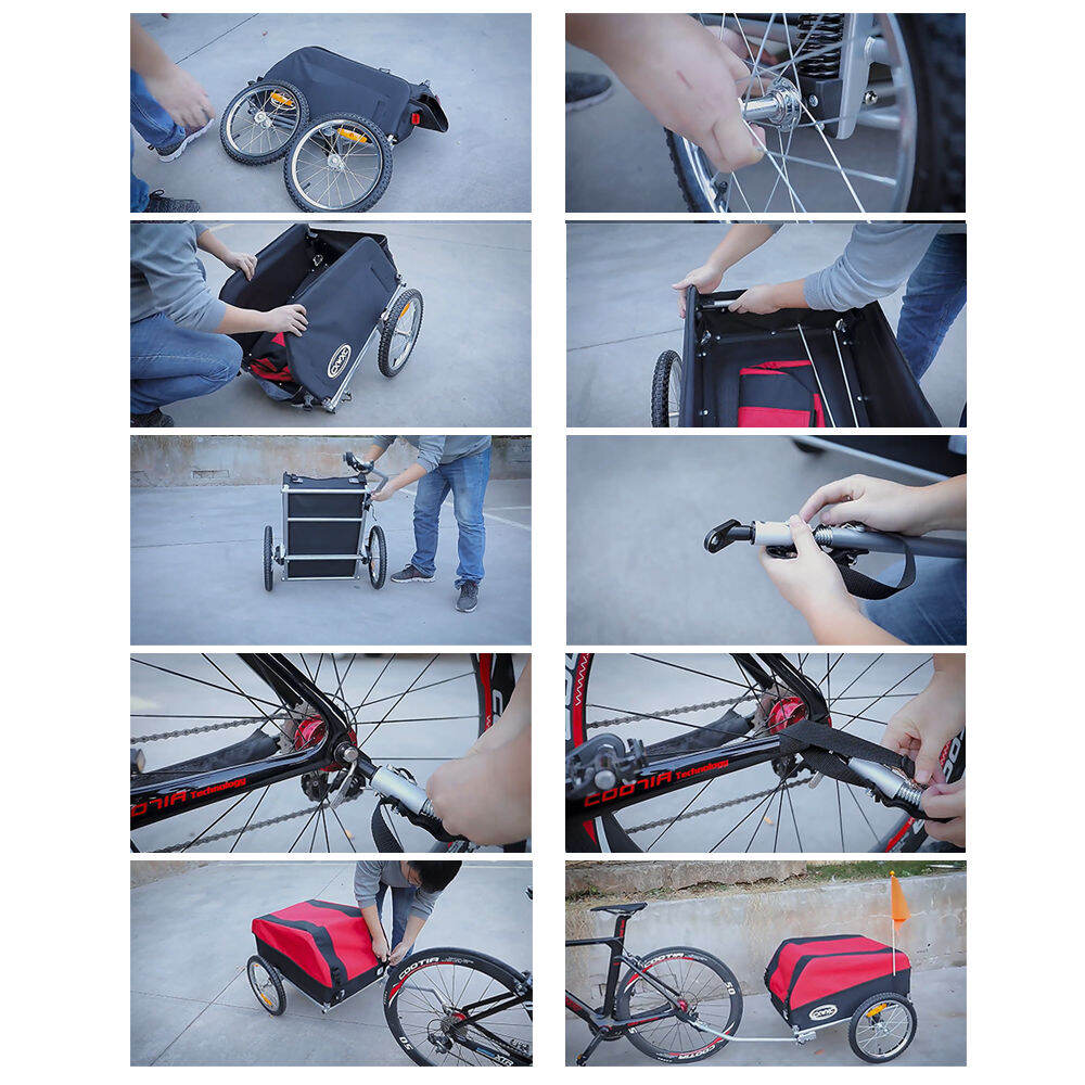 รถพ่วงลากจักรยาน Cargo Trailer CXWXC ใช้ได้กับจักรยานทุกประเภท ระบบปลด