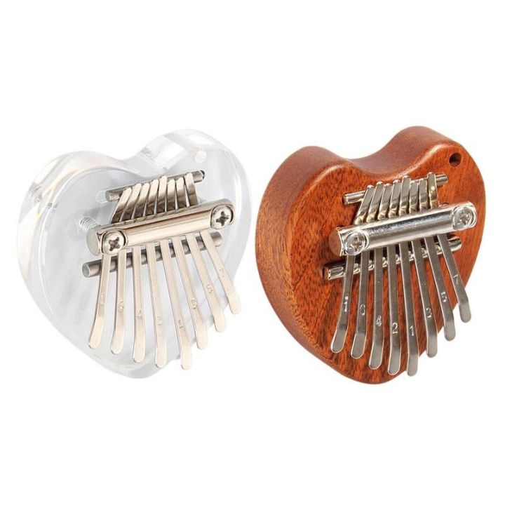 ของเล่นเครื่องดนตรีสำหรับเด็กเปียโน-kalimba-thumb-ขนาดเล็กรูปหัวใจใช้งานง่ายสำหรับมือใหม่หัดเล่นดนตรี