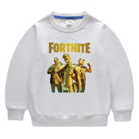 Fortnites Boy S กีฬาเสื้อกันหนาวแขนยาว2-9ปีเสื้อผ้าเด็กฤดูใบไม้ผลิและฤดูใบไม้ร่วงเสื้อกันหนาวสำหรับชายหญิง100% ผ้าฝ้ายรอบคอ