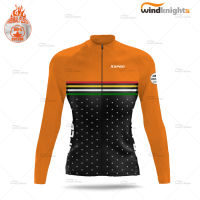 Woman Cycling Jersey Winter Thermal Fleece Long Sleeve Jacket Road Bike Uniform Close-fitting warm Clothing