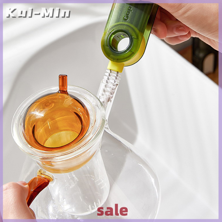 kui-min-ถ้วยอเนกประสงค์แปรงทำความสะอาดแก้วแปรงล้างถ้วยแปรงช่องว่างแปรงยาว