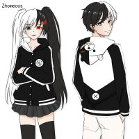 2020 New fashion uni anime danganronpa monokuma cotton with hoodie jacket cosplay attire for woman pluz size