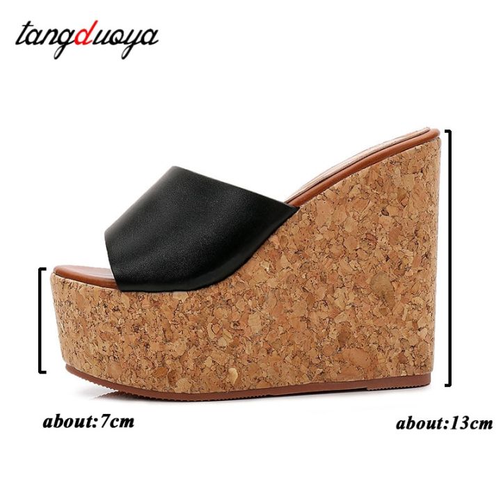 platform-women-slippers-summer-shoes-outside-fitting-room-13cm-high-heels-wedges-slippers-solid-leather-open-toe-female-slides