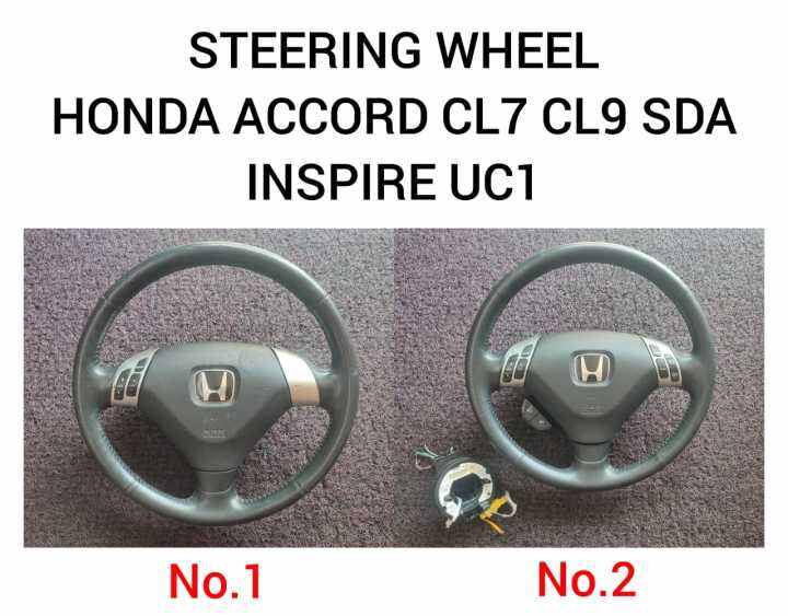 Steering Wheel Honda Accord CL7 CL9 SDA Inspire UC1 & Clock Spring ( 12