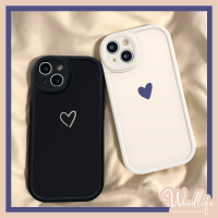 เคสสำหรับ VIVO คู่รักตลกเรียบง่าย Y11 Y17 Y12 Y21 Y91 Y02 Y20 Y35 Y01 Y15 Y12i Y22 Y16 Y91C Y1S Y20i Y20S Y15A Y93 Y15s Y95วงรี V23คู่เลนส์ Y30 Y53s Y02s วงรีเคสนิ่มรักหัวใจสีดำสีขาว