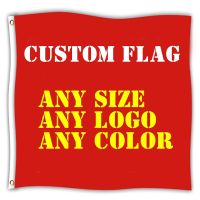 Custom Flying Flag 80 Bleed Decoration Hanging Banner Logo Free Design Advertising Polyester Customized Printed Tapestry