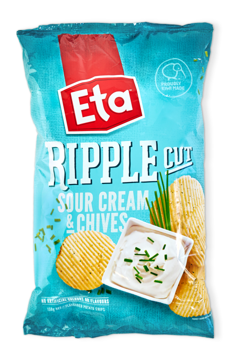 Eta Ripple Cut Chips Sour Cream Chives 150g Lazada 