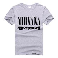 Nirvana Rock Music Band ผู้ชายแขนสั้นลำลอง เสื้อยืดคอตตอนฤดูร้อนสำหรับผู้ชาย Leisure O-Neck ผู้ชาย