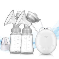 ZZOOI QWZ New Real Bubee Double Electric Breast Pumps Powerful Lactation Nipple Suction USB Electric Breast Pump Baby Milk Bottle