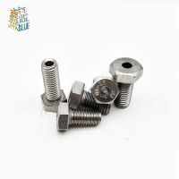 1pcs M4 M5 M6 304 Stainless Steel Hollow Hex Head Screw Lamp With Hole Screw Bolts 8mm-30mm Length