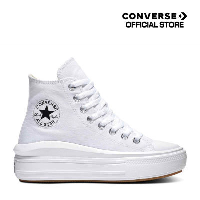 Converse รองเท้าผ้าใบ Sneakers คอนเวิร์ส CTAS MOVE HI ผู้ชาย ผู้หญิง unisex สีขาว 568498C 568498CH1WTXX