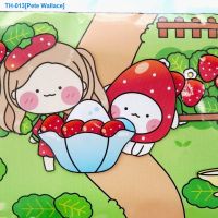 ❈▧ South Korean paper doll strawberry garden diy manual children quiet book house material package a lovely girl