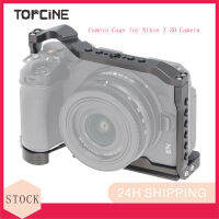 Topcine โครงใส่กล้อง Z30สำหรับกล้อง Z50 Nikon,มี3/8 "-16ช่องสำหรับ ARRI และฐานเสียบฐานเสียบแฟลชสำหรับไมโครโฟน/ไฟ