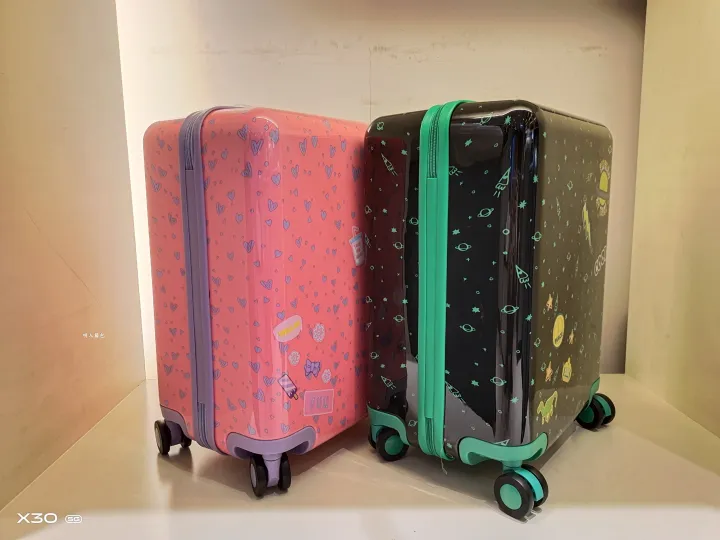 Samsonite/ Samsonite HB5 children luggage case airplane wheel suitcase cute travel password box