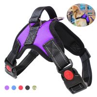 Polyester Dog Harness No Pull Reflective Training Pet Chest Strap Vest with Handle Small Medium Large Big Dogs Collar Leash Lead