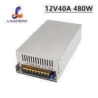 หม้อแปลงไฟฟ้า 220V 12V 40A 480W Switching Power supply   ใช้สำหรับแปลงแรงดันไฟฟ้าบ้าน 220 VAC ให้ลดลงเป็นไฟ DC 12V   สามารถใช้กับกล้องวงจรปิดได้ มีกำลังจ่ายกระแสไฟได้หลายขนาด เช่น หม้อแปลงไฟไฟ้า 220V