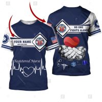 T SHIRT   Personalized Name And Department Nurse 3D All Over Printed Clothes（free custom NAME&amp;LOGO)