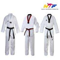 Traditional White WTF Taekwondo Basic Uniform Kids Adult Taekwondo Suit Gi Dobok WTF Uniform Training Clothes V-Neck Uniforms