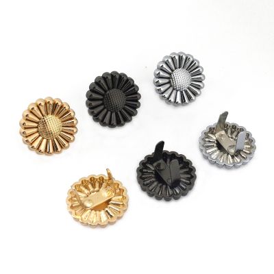 【CC】 Metal girassol forma fivela fivela para couro artesanato alça do saco cinto vestuário de ombro sapatos acessórios 2pcs