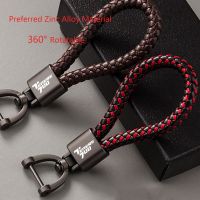 For YAMAHA Tenere 700 Tenere700 XTZ 700 XTZ700 T7 T7002021 2020 Custom Logo Motorcycle Hand Woven Leather Keychain Metal Keyring