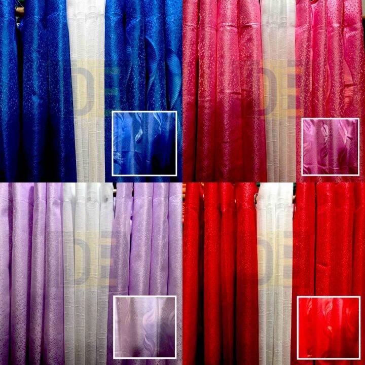 DE Elegant Ring Curtains for Windows Living Room 3in1 Set Draperies