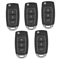 Universal Remote Key Wire Remote Key Fob 3 Buttons for Hyundai Type for VVDI Key Tool 5Pcs/Lot for Xhorse XKHY05EN